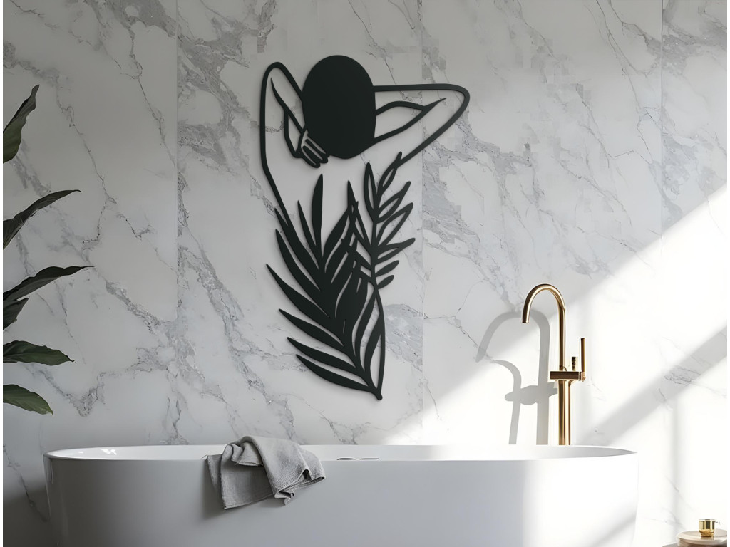 Nálepka na stenu Tajomstvo ženy (Dimensioni del quadro 89 x 54 cm, Colore del quadro Antracite)