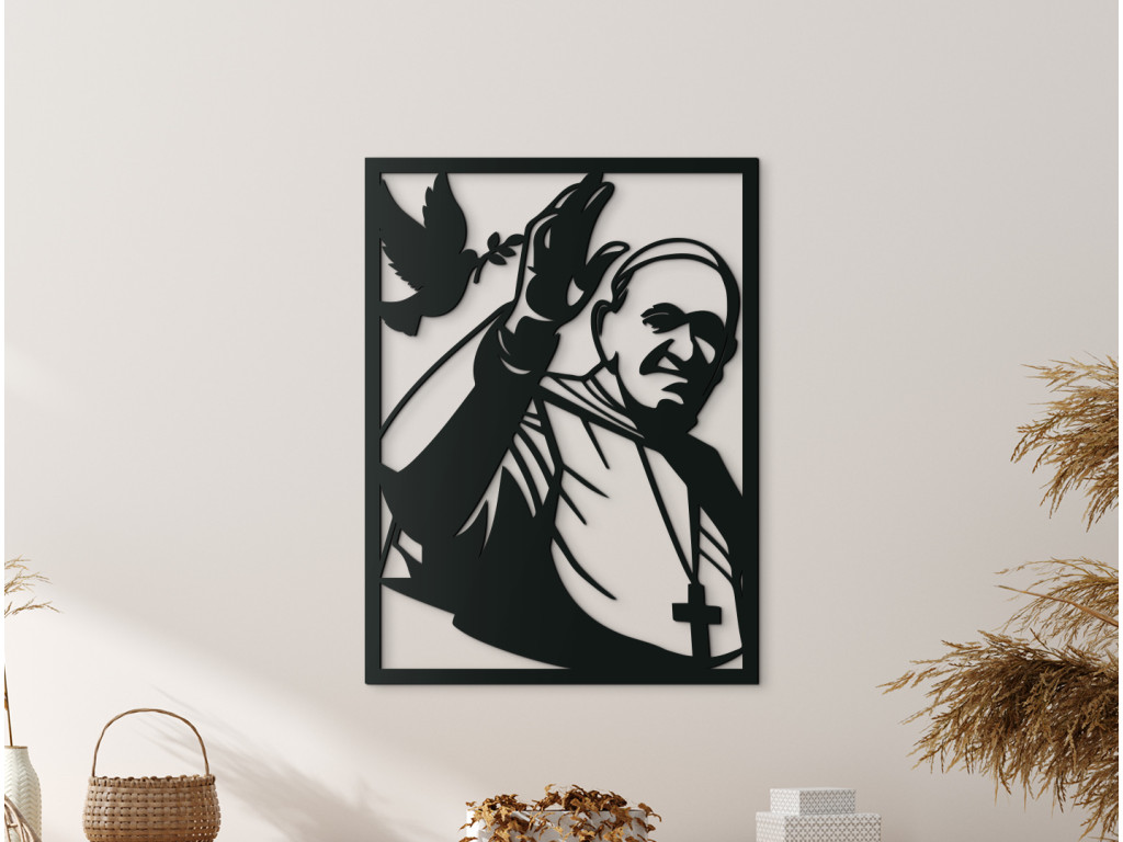 Obraz Pápež František (Dimensioni del quadro 89 x 66 cm, Colore del quadro Antracite)