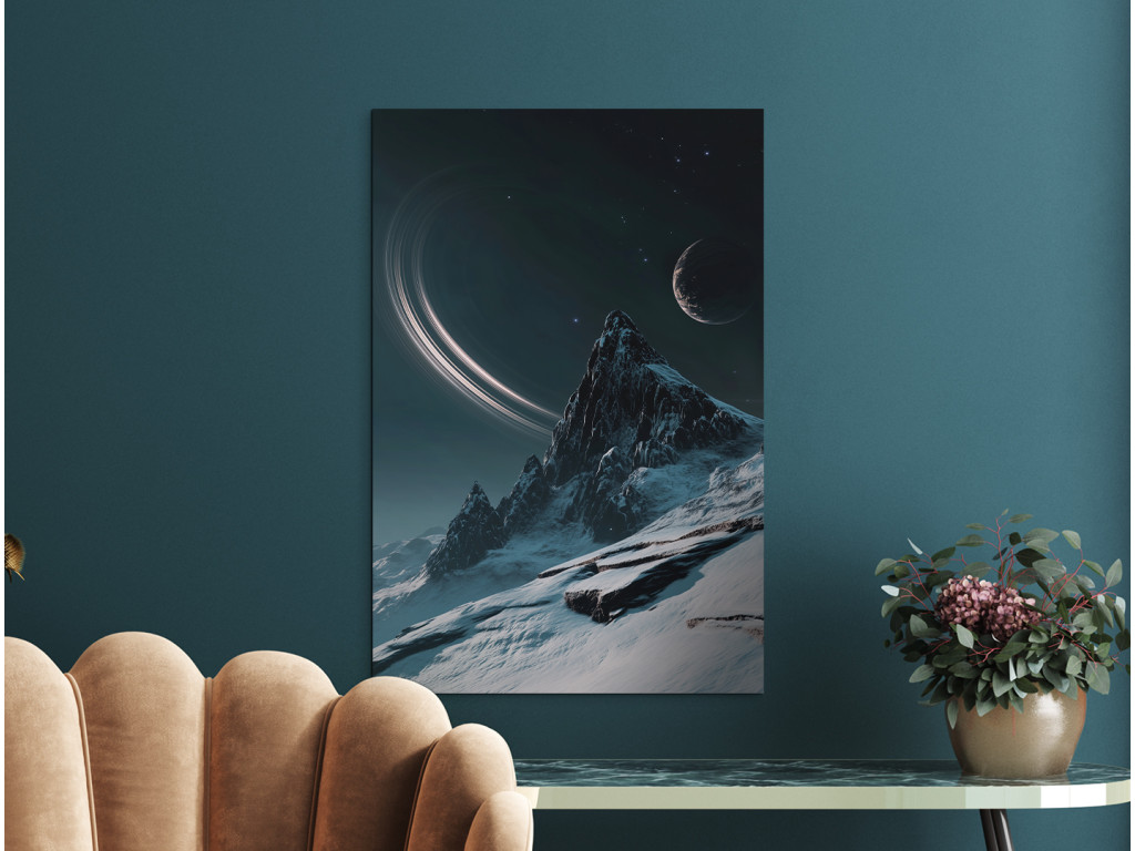 Moderný obraz Zasnežený štít (Formato del quadro A1, Colore della cornice Senza cornice, Finitura 3D)