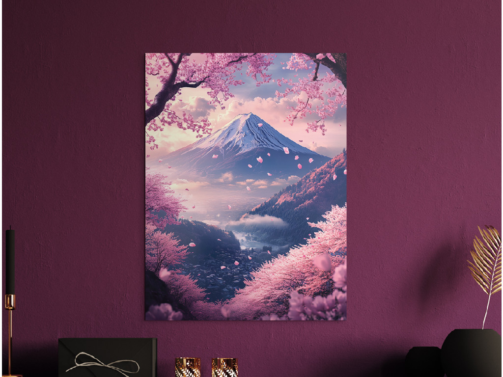 Obraz Romantická Fuji (Formato del quadro A1, Colore della cornice Senza cornice, Finitura 3D)