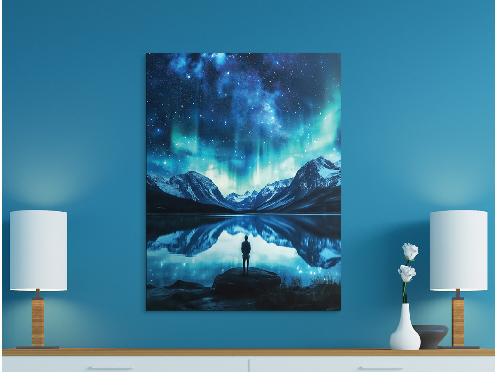 Obraz Žiara nad horizontom (Formato del quadro A1, Colore della cornice Senza cornice, Finitura 3D)