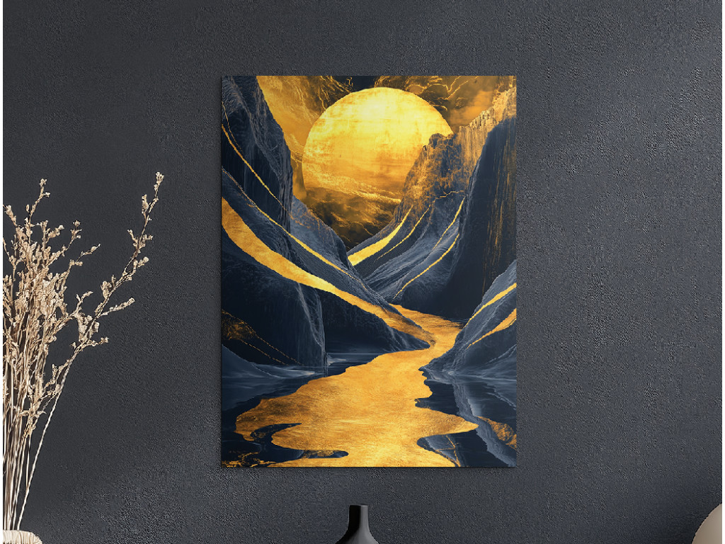 Obraz na stenu Zlaté údolie (Formato del quadro A1, Colore della cornice Senza cornice, Finitura 3D)