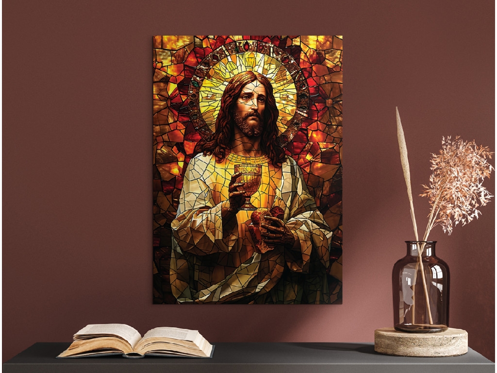 Obraz na stenu Eucharistický Kristus (Formato del quadro A1, Colore della cornice Senza cornice, Finitura 3D)