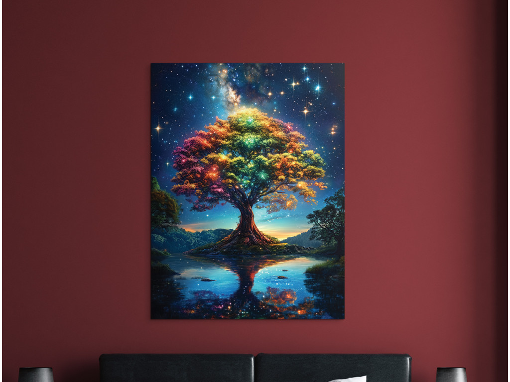 Strom života Hviezdny prach (Formato del quadro A1, Colore della cornice Senza cornice, Finitura 3D)
