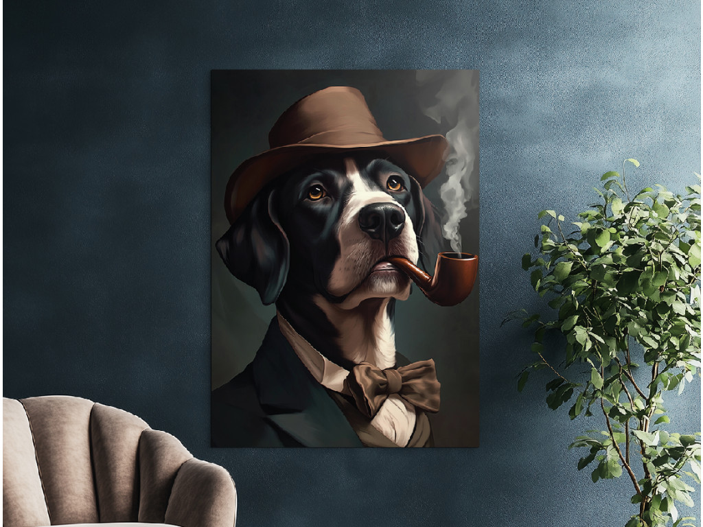 Obraz Pán Pointer so štýlom (Formato del quadro A1, Colore della cornice Senza cornice, Finitura 3D)