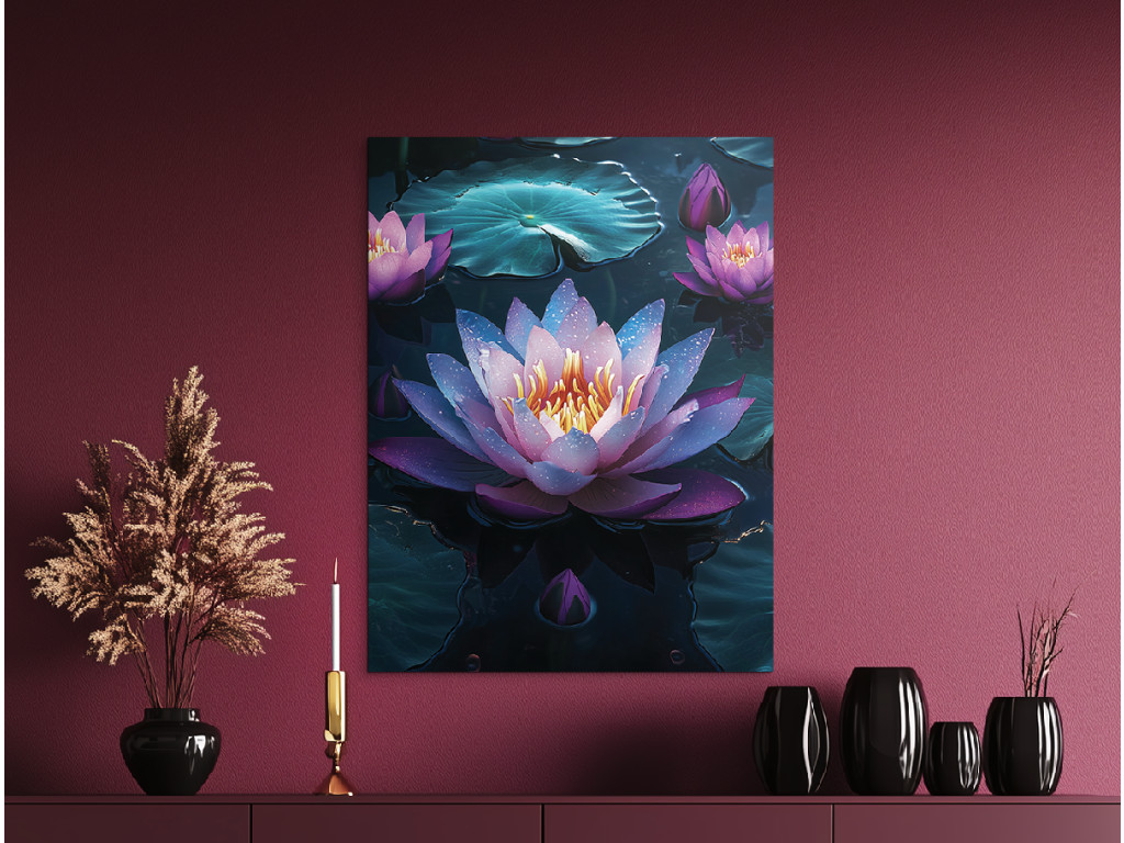 Obraz Lekno na jazere (Formato del quadro A1, Colore della cornice Senza cornice, Finitura 3D)