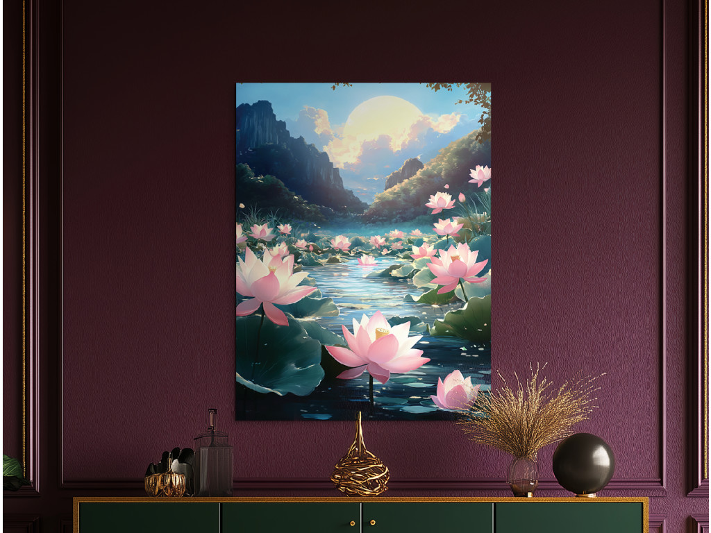 Obraz na stenu Rozprávkové lekná (Formato del quadro A1, Colore della cornice Senza cornice, Finitura 3D)