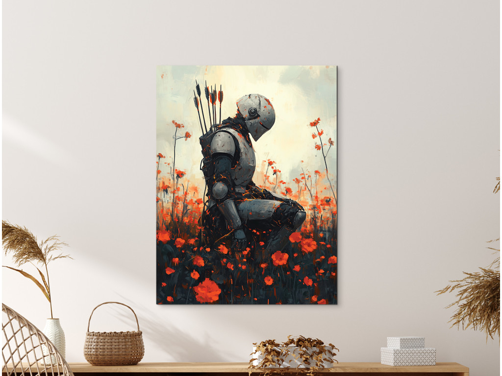 Obraz Rytier v makovom poli (Formato del quadro A1, Colore della cornice Senza cornice, Finitura 3D)