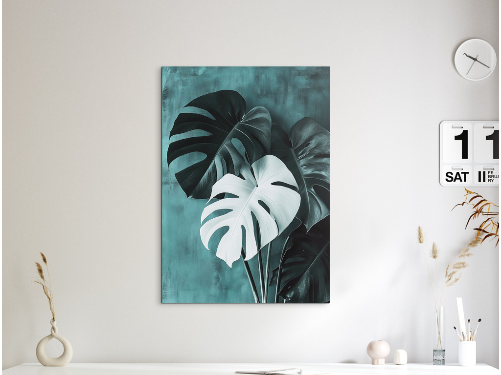 Dizajnový obraz Dominantná monstera (Formato del quadro A1, Colore della cornice Senza cornice, Finitura 3D)