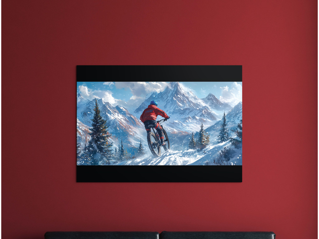 Obraz na stenu Kolesá v horách (Formato del quadro A1, Colore della cornice Senza cornice, Finitura 3D)