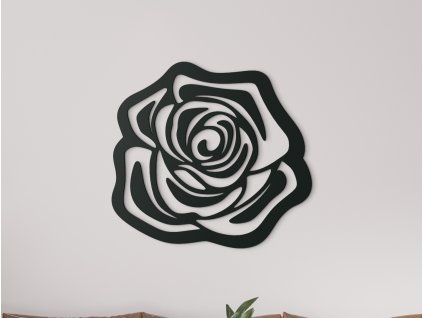 Vyrezávaný obraz Ruža (Dimensioni del quadro 65 x 69,5 cm, Colore del quadro Antracite)