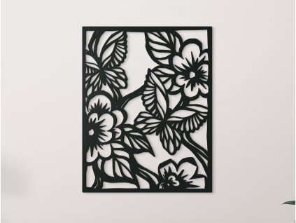 Elegantný obraz Motýlia záhrada (Dimensioni del quadro 83 x 65 cm, Colore del quadro Antracite)