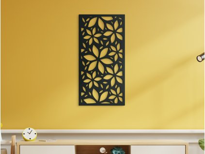 Moderný obraz na stenu Rozkvitnuté kvety (Dimensioni del quadro 89 x 44,5 cm, Colore del quadro Antracite)