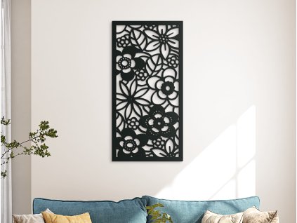 Obraz na stenu Kvetinová záhrada (Dimensioni del quadro 89 x 44,5 cm, Colore del quadro Antracite)