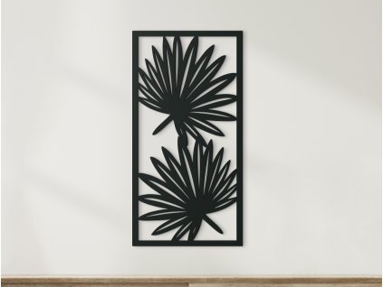 Obraz na stenu Listy (Dimensioni del quadro 89 x 45 cm, Colore del quadro Antracite)