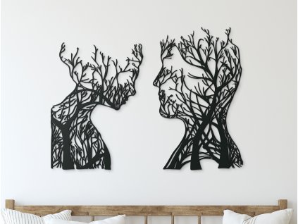 Drevená nálepka Pohľady (Dimensioni del quadro 65 x 87,5 cm, Colore del quadro Antracite)