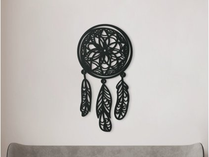 Drevený Lapač snov (Dimensioni del quadro 89 x 45,5 cm, Colore del quadro Antracite)