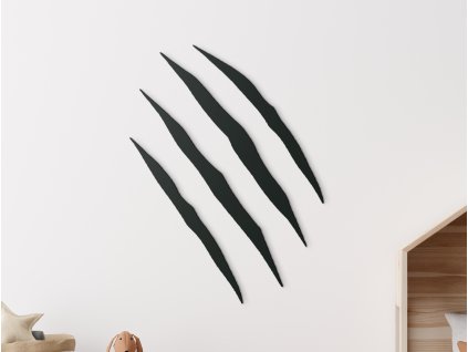 Detská nálepka Medvedí škrabanec (Dimensioni del quadro 87 x 65 cm, Colore del quadro Antracite)