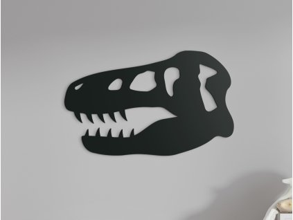 Detská nálepka na stenu Hlava dinosaura (Dimensioni del quadro 40,5 x 65 cm, Colore del quadro Antracite)