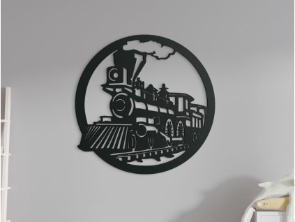 Detský obraz na stenu Lokomotíva (Dimensioni del quadro 65 x 65 cm, Colore del quadro Antracite)