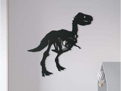 Detská nálepka na stenu Kostra dinosaura (Dimensioni del quadro 64 x 65 cm, Colore del quadro Antracite)
