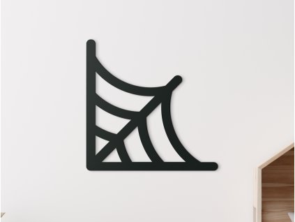 Detská nálepka na stenu Pavučina (Dimensioni del quadro 32,5 x 32,5 cm, Colore del quadro Antracite)