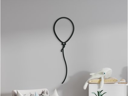 Nálepka do detskej izby Balón (Dimensioni del quadro 89 x 27,5 cm, Colore del quadro Antracite)