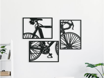 Viacdielny obraz Bicykel (Dimensioni del quadro 89 x 116,5 cm, Colore del quadro Antracite)