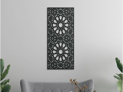 Panel na stenu Etno kvety (Dimensioni del quadro 89 x 38 cm, Colore del quadro Antracite)
