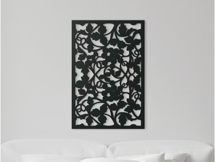 Drevený panel na stenu Strapce hrozna (Dimensioni del quadro 89 x 59 cm, Colore del quadro Antracite)