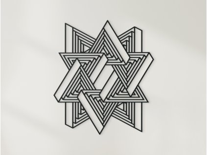 Obraz z dreva Zložená hviezda (Dimensioni del quadro 51,5 x 44,5 cm, Colore del quadro Rovere Sonoma)