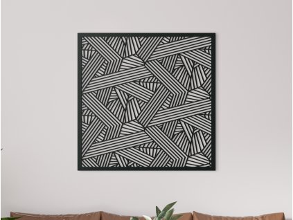 Abstraktný obraz na stenu Pásy (Dimensioni del quadro 65 x 65 cm, Colore del quadro Antracite)