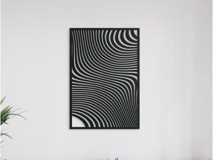 Drevený obraz na stenu Konvergencie (Dimensioni del quadro 89 x 61 cm, Colore del quadro Antracite)