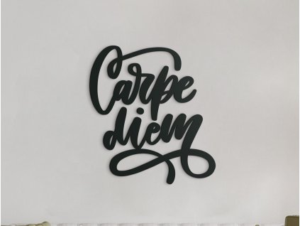Drevený nápis na stenu Carpe diem (Dimensioni del quadro 81,5 x 76 cm, Colore del quadro Antracite)