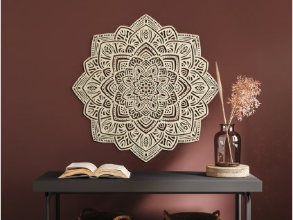 Vyrezávaná drevená mandala Symetria (Dimensioni del quadro 175 x 175 cm, Colore del quadro Antracite)