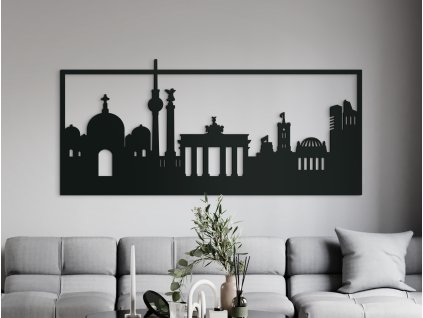 Obraz Berlín (Dimensioni del quadro 88 x 195 cm, Colore del quadro Antracite)