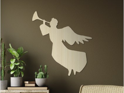 Nálepka Anjel s trúbou (Dimensioni del quadro 65 x 60 cm, Colore del quadro Antracite)