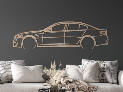 Obraz na stenu BMW M5 Competition (Dimensioni del quadro 38 x 133 cm, Colore del quadro Antracite)