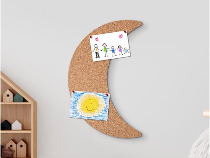 Korková nástenka Mesiačik na fotky (Dimensioni del quadro 70 x 44 cm)