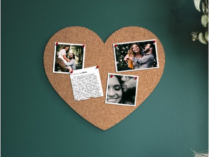 Korková nástenka Srdce (Dimensioni del quadro 44 x 51 cm)