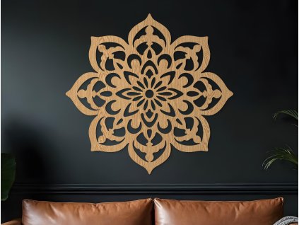 Mandala na stenu Ruža (Dimensioni del quadro 89 x 88 cm, Colore del quadro Antracite)