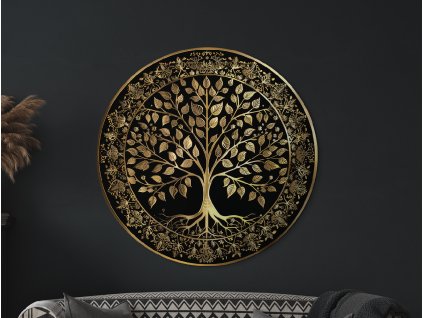 Okrúhly Strom života Večnosť (Dimensioni del quadro 88 x 89 cm, Finitura 3D)