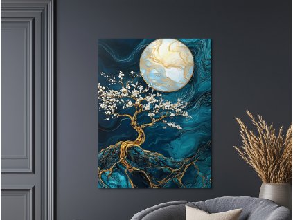 Strom života Spln (Formato del quadro A1, Colore della cornice Senza cornice, Finitura 3D)