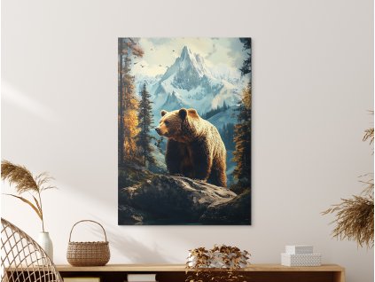 Obraz Strážca údolia (Formato del quadro A1, Colore della cornice Senza cornice, Finitura 3D)