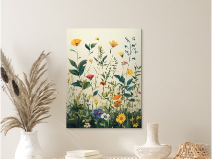 Obraz Lúčne kvety (Formato del quadro A1, Colore della cornice Senza cornice, Finitura 3D)