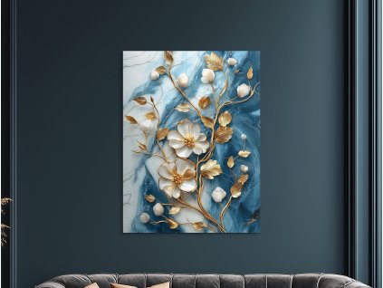 Obraz Kvetinová elegancia (Formato del quadro A1, Colore della cornice Senza cornice, Finitura 3D)