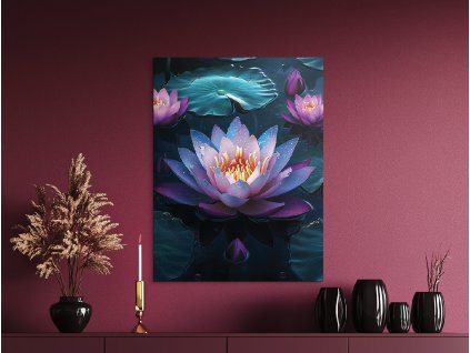 Obraz Lekno na jazere (Formato del quadro A1, Colore della cornice Senza cornice, Finitura 3D)