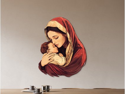 Obraz Matka s malým Ježiškom (Dimensioni del quadro 100 x 80 cm, Finitura 3D)