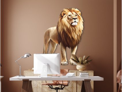 Obraz na stenu Hrdý lev (Dimensioni del quadro 100 x 79 cm, Finitura 3D)