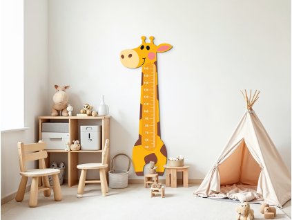 Meter do detskej izby Žirafa (Dimensioni del quadro 195 x 73 cm, Finitura Lucido)